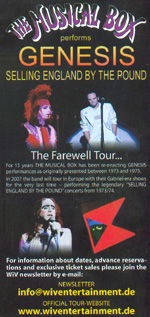 Die finale Musical Box-Tour 2007