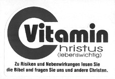 Aufkleber-Logo von Vitamin C